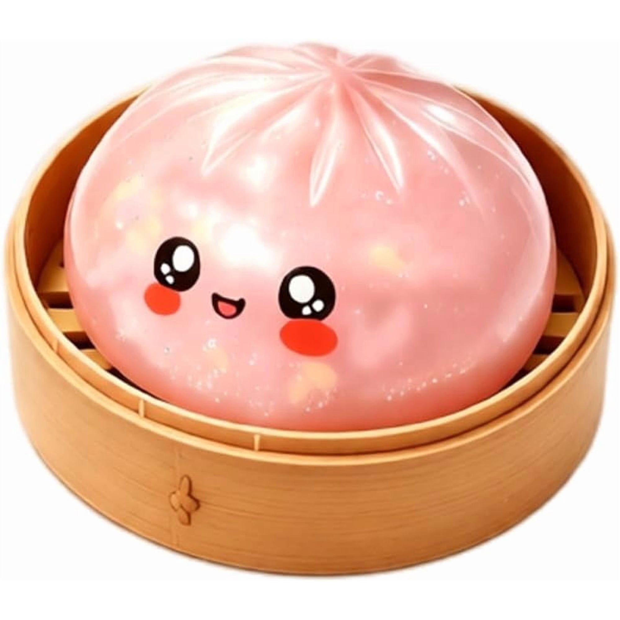 Halloween Dumpling, Dumpling Squish with Steamer Colorful Dumplings Stress Balls Stress Relief Fidget Sensory for Holiday & Birthday Gifts Stretchy Stuff