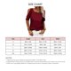 thumbnail image 5 of Camiseta de manga corta de color puro para mujer, blusa de manga corta holgada y transpirable con hombros descubiertos, color rojo vino L, 5 of 6