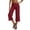 Red, variant on EOYWHK Capri Leggings for Women High Waisted Stretchy Cropped Yoga Capris Soft Stretch Tummy Control Leggings Black L