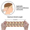 thumbnail image 2 of Block Chocolate Print Sports Headband for Women Men, Running Headband Sweat Bands for Cycling, Yoga, Spa, Athleti, Workout - Moisture Wicking Hairband, 2 of 5