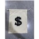 thumbnail image 2 of 2PCS Bolsillo de Atrezzo para Fiesta Bolsa Grande de Signo de Dólar Saco de Transporte para Fiesta de Juguete Banco Fiesta Temática de Cosplay de Vaquero, 2 of 8
