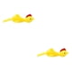 thumbnail image 4 of Tholdsy Eyección Chick Material TPR Juguetes divertidos Elástico Lanzamiento volador Pollo amarillo Sticky Juguete Dedo Type1 NO1, 4 of 6
