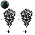 thumbnail image 1 of Guantes sin dedos bronceados Encaje floral gótico Anillo de pulsera Steampunk Guantes con cuentas vintage Conjunto de anillo de pulsera nupcial - 2 piezas - Estilo pirata Zhivalor 221681-1, 1 of 3