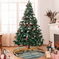 thumbnail image 7 of Picia Tranquil Garden Landscape Print Christmas Tree Skirt , Christmas Tree Skirt Ornaments for Merry Christmas Holiday Party Decorations Indoor Outdoor-30", 7 of 7