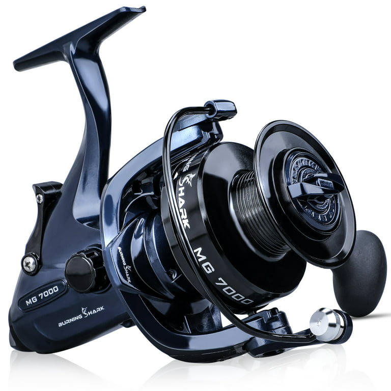 Sougayilang 13+1Bb Carp Fishing Reel Spinning Reel with Free Spare Spool, Size: 7000, Blue