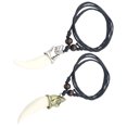 thumbnail image 2 of Miangastore 2 Pcs Collier Style Punk Pendentif Chaîne Décorative pour Hommes, 2 of 9