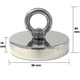 thumbnail image 3 of Imán de neodimio súper potente, 300 kg, ideal para pesca magnética, 90 mm, con hebilla de metal de neodimio Hy, 3 of 5