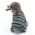 thumbnail image 3 of Pyjama Doux pour Chiot, Chemise à Rayures Colorées à Col Montant pour Quadrupèdes, 3 of 5