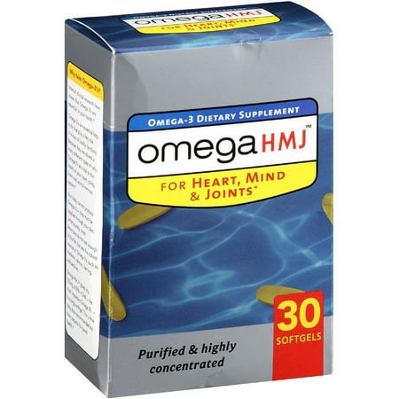 Omega Hmj: For Heart, Mind & Joints. Omega-3 Dietary Supplement, 30 ct