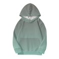 thumbnail image 2 of XQYLOS Trendy Long Sleeve Hooded Sweatshirt For Girls Cute Hoodies For Teen Girls Trendy Hooded Sweatshirts Oversized Long Sleeve Shirts Gradient Clothes For Girls Girls' Loose Hooded Sweatshirt, 2 of 2