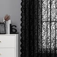 thumbnail image 2 of Wehilion 2pcs Luxury Light Filtering White Drapes Window Treatment Lace Sheer Curtains Vintage Floral Sheer Window Curtain Panels for Living Room Bedroom, 2 of 7