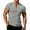 Grey, variant on Labakihah Mens Shirts Mens Knit Stretch Henley Shirt Workout Slim Fit Short Sleeve Tees Muscle Casual T Shirt Black L
