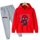 thumbnail image 3 of Ropa de moda de primavera y otoño para niños, sudaderas con capucha y pantalones con estampado de dibujos animados de Marvel Spiderman, conjuntos de 2 piezas, trajes deportivos informales para niños y, 3 of 5