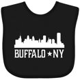 thumbnail image 3 of Inktastic Buffalo New York Ny Cities Skyline Boys or Girls Baby Bib, 3 of 4