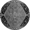 thumbnail image 1 of Ahgly Company Indoor Round Persian Gray Traditional Area Rugs, 4' Round, 1 of 1