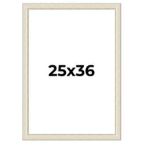25x36 Frame White Real Wood Picture Frame Width 1.75 inches | Interior Frame Depth 0.5 inches |