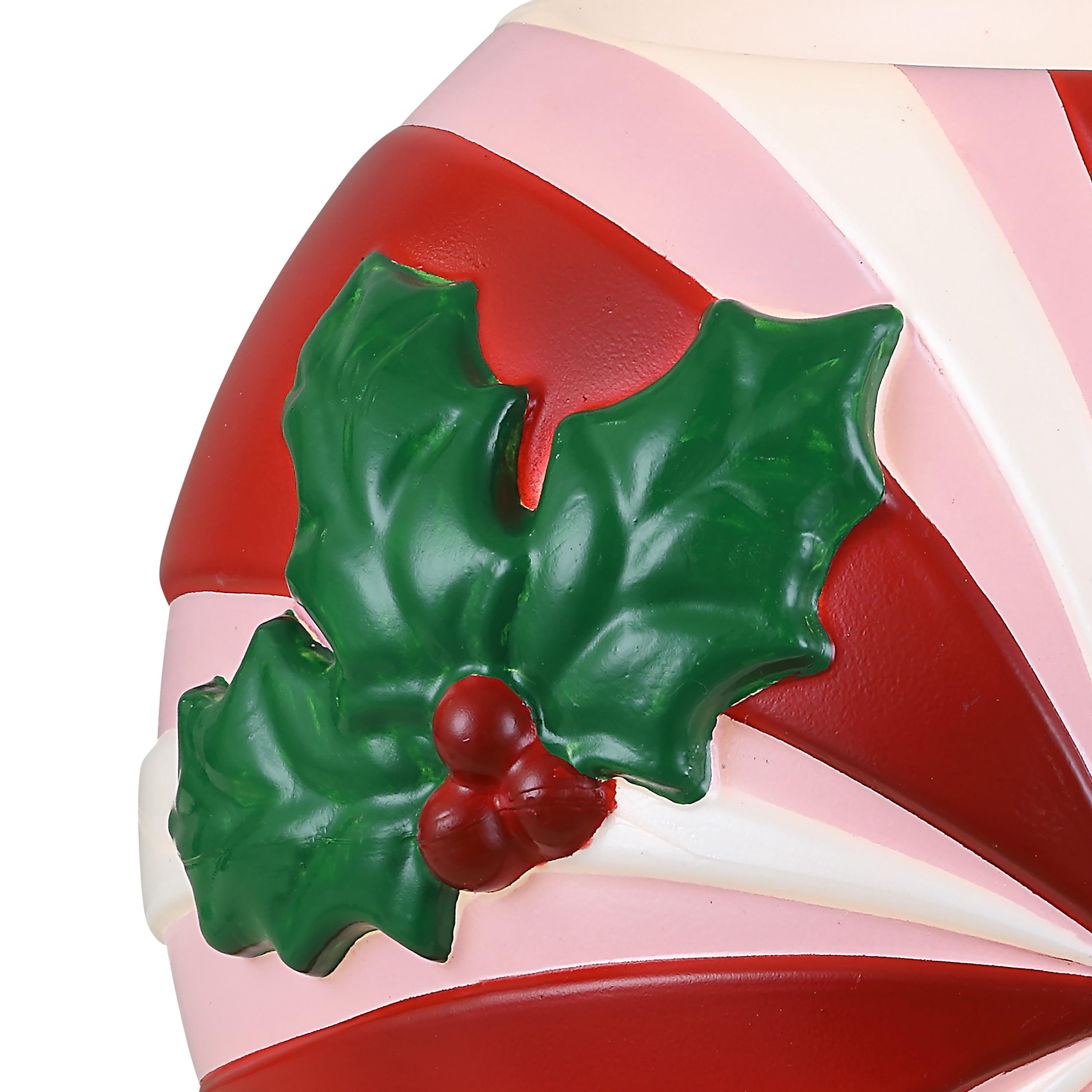 Mr. Christmas 12" Blow Mold Peppermint Candy Bowl, Red