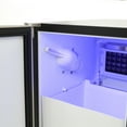thumbnail image 3 of Maxx Ice Built-In Indoor Clear Ice Machine, ADA Compliant, 15" Width, 65 lbs, Full Dice Ice Cubes, in Black with Stainless Steel Door (MIM50P-ADA), 3 of 14