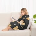 thumbnail image 4 of Shiba Inu Blanket Hoodies for Kids 6-13YR Oversize Wearable Blanket Hoodies for Boys Girls Teens, 4 of 7