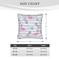 thumbnail image 4 of Bingfone Flamingo and Pineapple Linen Throw Pillow Covers Cushion Case Pocket Button Vintage Farmhouse Pillowcase for Sofa Couch Bed 20"x20", 4 of 9
