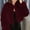 Wine, variant on Women's Cropped Fluffy Faux Fur Jackets Shaggy Winter Coats Luxury Open Front Furry Fuzzy Warm Outerwear Cardigans