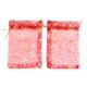 thumbnail image 1 of EeaseMX 50 bolsitas pequeñas de organza transparentes para regalo, con diseño de copos de nieve dorados, para joyería, para bodas, fiestas y Navidad., 1 of 7
