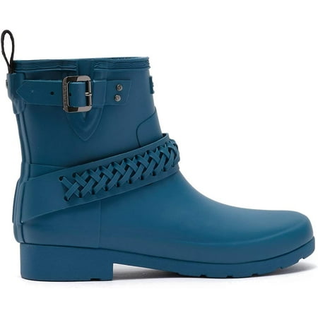 

Hunter Refined Stud Biker Boots In Rock Pool Blue Womens Size 7