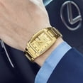 thumbnail image 3 of Reloj Wwoor Classic de cuarzo de lujo para hombre - Dorado, 3 of 6