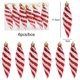 thumbnail image 1 of Colgante de bastón de caramelo para Piruleta de Navidad, 6 piezas, bola colgante para árbol de Navidad, adornos navideños para el hogar, regalo de Año Nuevo 2024, 1 of 4