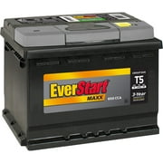 EverStart Maxx Lead Acid Automotive Battery, Group Size T5 12 Volt, 650 CCA 95 RC