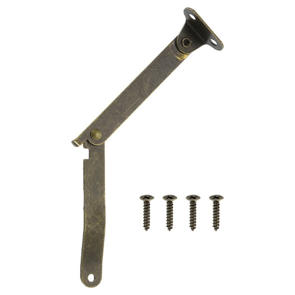 3.5" Folding Lid Support Hinges, Lift Up Stay Hinge with Screws, Bronze