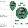 thumbnail image 2 of SUTENGDA 2PC Soil Test Kit Moisture Meter 3 in 1 Plant Water Meter Light Tester for Potted Plants Soil PH Meter for Garden Farm Lawn Indoor/Outdoor Plant Care Tool Easy Read Indicator  Ba, 2 of 7