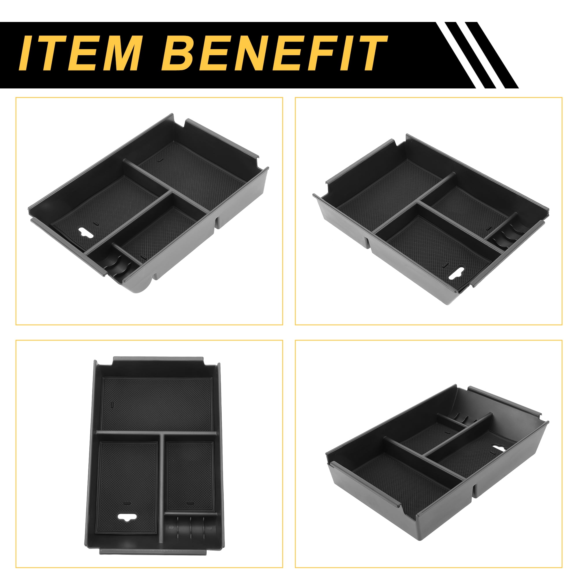 Unique Bargains Center Console Armrest Organizer Tray for Ford F-150 2011-2014