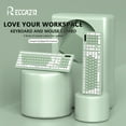 thumbnail image 3 of RECCAZR Wireless Keyboard and Mouse Combo, 12 Multimedia and Shortcut Keys, Full Size 2.4G cordless keyboard and mouse for Mac, PC, Laptop, Windows, Desktop ( Green), 3 of 11