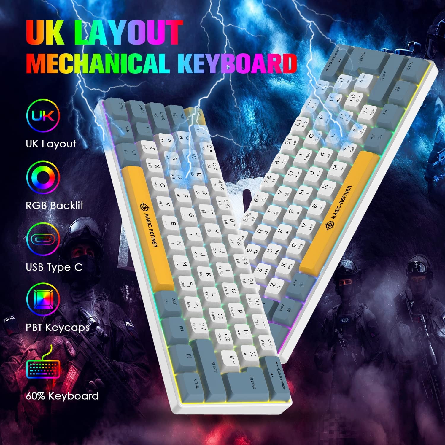 MAGIC-REFINER MK21 AKKO World Tour 60% Wired Mechanical