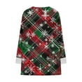 thumbnail image 7 of JTZGDY Fashion Womens Christmas Tunic Tops Funny 3D Sparkly Xmas Tree/Santa Claus Print Fuzzy Patchwork Long Sleeve Crewneck Graphic T-Shirts Holiday Outfit with Pockets Multicolor#09 M, 7 of 7