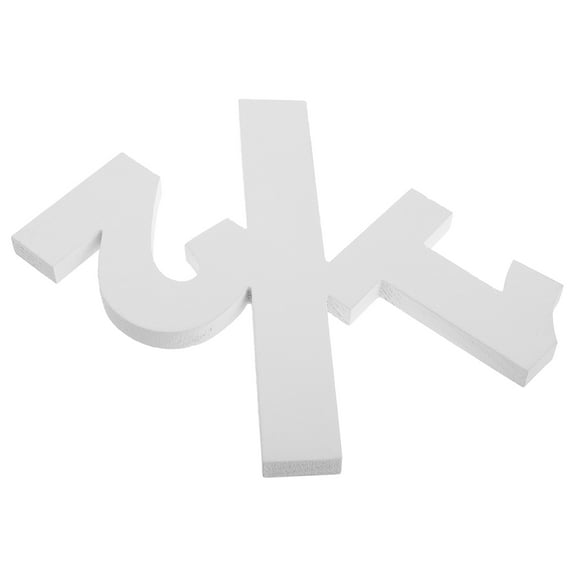 FRCOLOR Wooden 1/2 Number Baby Birthday Party Decorations Six Months Photo Prop Wooden Number Sign Half Birthday Party Decoration Table Centerpiece