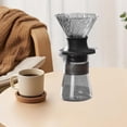 thumbnail image 4 of Pour Over Coffee Maker Reusable Dripper Filter Set for Home Brewing, Translucent Black, 1-Pack, 4 of 6