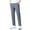 Grey, variant on Men's Fashionable Drawstring Elastic Casual Pants Ice Silk Straight Leg Jogging Comfortable Lightweight Breathable Summer Mens Beach Pants Trousers Vacation Cargo Pants