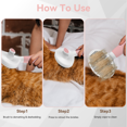 thumbnail image 5 of Euqvunn Cat & Dog Grooming Brush – Self-Cleaning Slicker Brush for Shedding, Removes Loose Fur & Tangles, Gentle & Skin-Friendly, Perfect for All Coat Types – Pink, 5 of 14