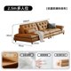 thumbnail image 1 of Art sofa, living room, simple modern Italian style, light luxury, wide armrests, adjustable dual purpose, straight row sofa My Lux Decor Round, 1 of 13