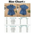 thumbnail image 2 of Été Bébé Enfant Fille Barboteuse en Denim Combinaison Vêtements une-Pièce, 2 of 5
