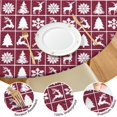 thumbnail image 4 of Red Christmas Deer and Tree Pattern Round Fitted Tablecloth with Elastic Edge,Dining Table Cover Waterproof,Outdoor Round Tablecloth for Camping,Dining,Indoor and Outdoor, 4 of 7