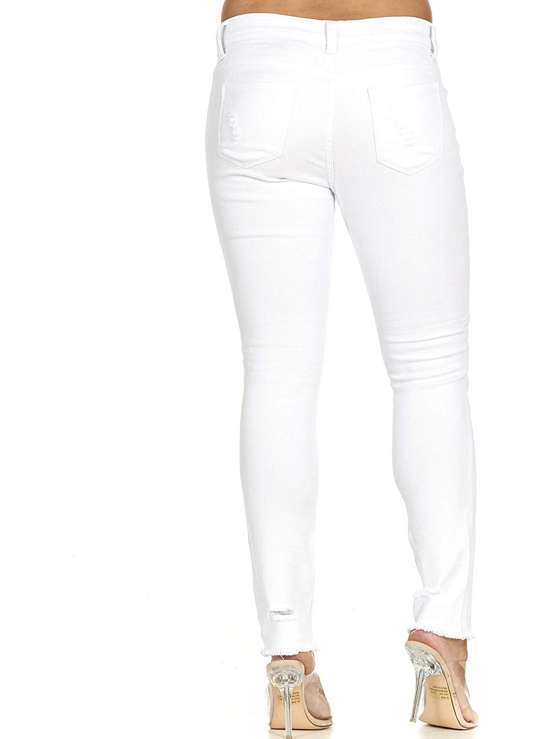 white ripped jeans walmart