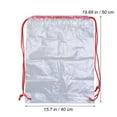 thumbnail image 2 of KALLORY 1Pack Drawstring Storage Bag Small Clear Backpack for Women Travelers Students Office Workers Water-resistant, 2 of 8