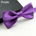 thumbnail image 6 of JANGSLNG Men Classic Solid Color Bowtie Necktie Tuxedo Wedding Party Adjustable, 6 of 8