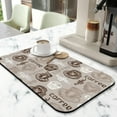 thumbnail image 2 of Coffee Mat 19.5x12in,Coffee Bar Mat for Countertops, Absorbent Hide Stain Anti-Slip Coffee Bar Accessories Fit Under Coffee Machine Mat,Dish Drying mats for Kitchen, 2 of 7