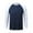 Navy, variant on JTieacloth Mens Tops Tee Shirts Men's Fashion Color Blocked Long Sleeved Sports T Shirt Men's Breathable Sports Top