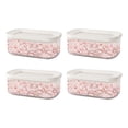 thumbnail image 1 of EastVita 4pcs Airtight Cereal Jar Storage Containers Set Waterproof Sealing Tank For Grain Sugar Flour Rice Nuts, 1 of 8