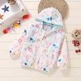 thumbnail image 5 of zuwimk Boys Girls Hooded Rain Jackets Waterproof Rain coats Windbreaker for Kids Lightweight Jackets(7-8 Years,White), 5 of 5